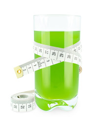 juice with kiwi and meter