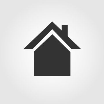 House icon, flat design