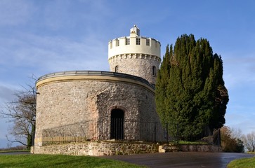 Clifton observatory with blue sky