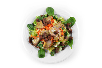 salad of marinated pork