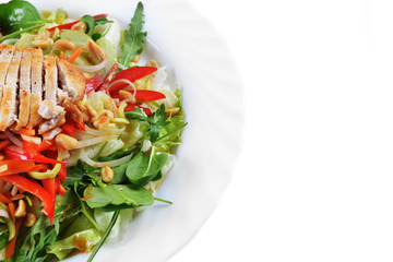 salad of fried chicken