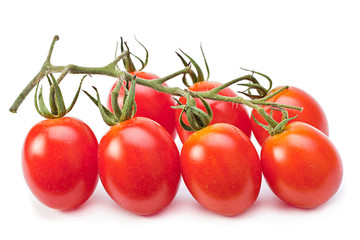 Branch red cherry tomatoes