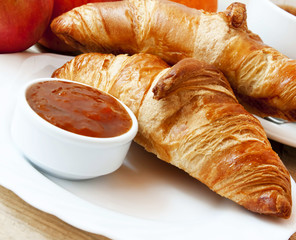 French Breakfast with Croissants