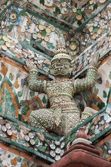 Giant Buddha statue in temple, Bangkok, Thailand