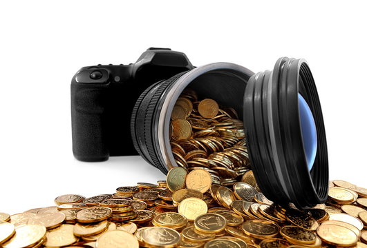 Slr camera, creative photography, art, business and way of life