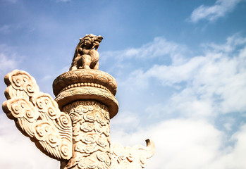 stone column at forbidden city, Beijing, China