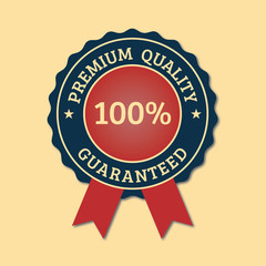 Vintage premium quality badge, retro designed