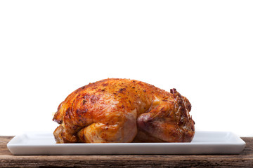 Grillhähnchen auf Holz