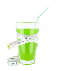 juice with kiwi and meter