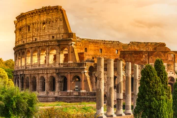 Poster Het majestueuze Colosseum, Rome, Italië. © Luciano Mortula-LGM