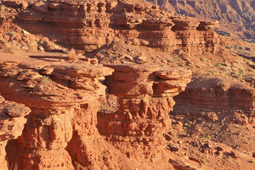strates rocheuses de monument Valley , Arizona