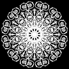 Vector flowers patterns on a black background!!!!
