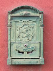 Mailbox on the wall