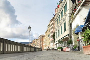 Historical architecture in Camogli, Italy