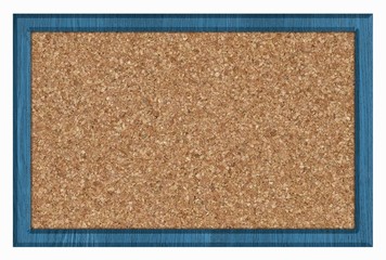Fototapeta premium Cork board in a frame isolated over white background