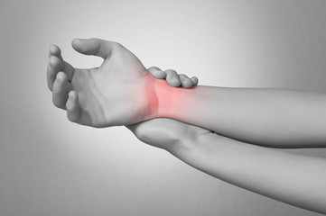 Woman with wrist pain