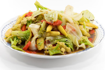 stir-fried mixed vegetables