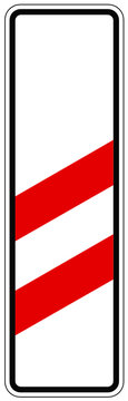 Zweistreifige Bake (Aufstellung rechts)