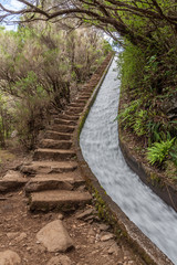 Wasserrutsche der Forellenlevada