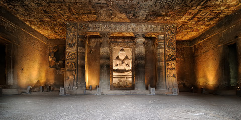 Fototapeta na wymiar Jaskinia Indie, Ajanta