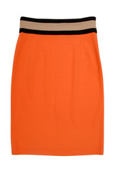stockinet orange skirt