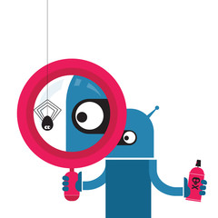 Illustration of finding problems and resolve them