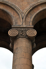 Fototapeta premium Columns with capitals. Yerevan