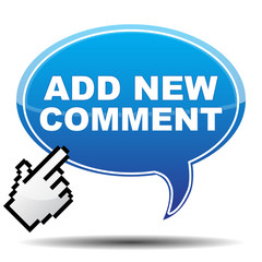 Fototapeta premium ADD NEW COMMENT ICON