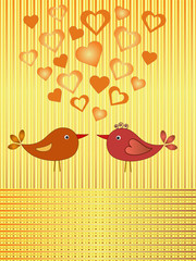 birds in love