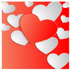 Valentinstag Vektor Hintergrund.