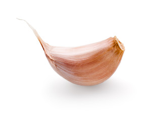 Garlic clove isolated on white background
