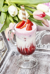 Strawberry milkshake