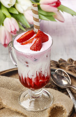 Strawberry milkshake