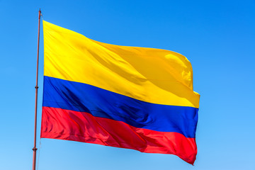 Fototapeta na wymiar Flaga Kolumbii