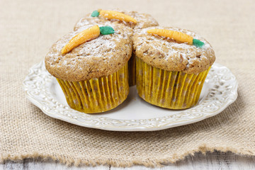 Muffins with carrot