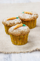 Muffins with carrot