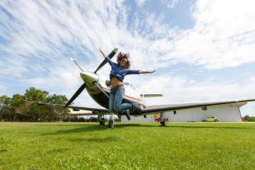 Women pilot
