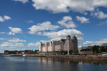 View of the embankment of Oslo, Norway
