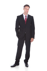 Portrait Of Happy Mature Businessman