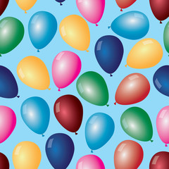 colorful balloons with helium pattern eps10