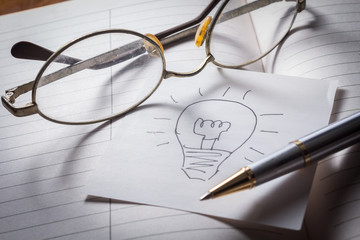 Fototapeta premium Make an idea.