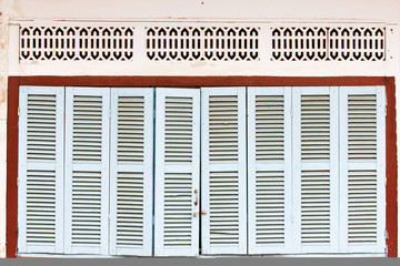 wooden front door to the hous