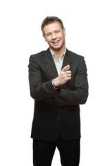 young successful smiling businessman