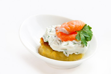Salmon appetizer