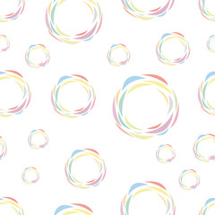 seamless pattern of color circles