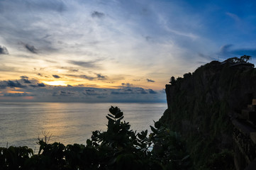 Coast at Uluwatu temple, Bali, Indonesia.