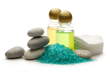 Stones, sea salt and shampoo