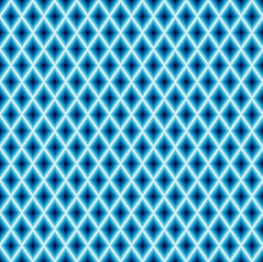 Fototapeta premium Blue glowing lines in diamond shape pattern 