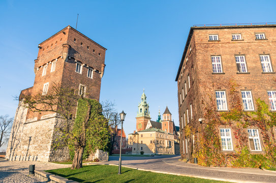 Fototapeta The Gothic Wawel Castle in Kraków