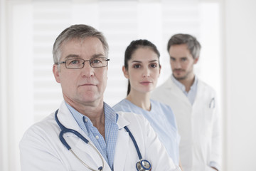 Fototapeta premium Head of Clinical and his Medical Team